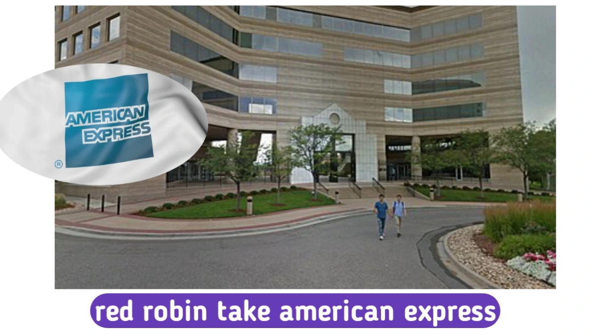red robin take american express
